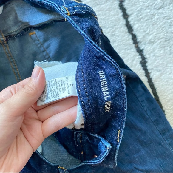 AMERICAN EAGLE Dark Wash Low Rise Original Boot Cut Super Stretch Jeans - Picture 5 of 10